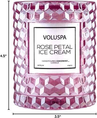 Voluspa Rose Petal Ice Cream, Classic Box, Cream (8.5 oz) - Picture 4 of 4
