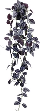 Small Fake Hanging Purple Eyebrow Leaf Plant Artificial Potted Plants Indoor 39-