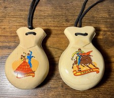 VTG Spanish Castanets Bull Fighter Dancers Flamenco casta uelas Espa olas New