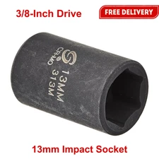 Sunex 313m 3/8-Inch Drive 13-Mm Impact Socket, Radius Corner Design, Durable