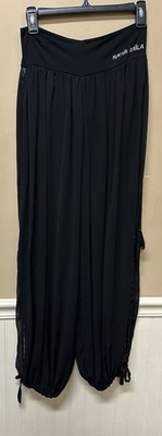 Nana Baila Paris Black Sheer with Shorts Liner Balloon Parachute Pants Taille 1