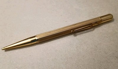 Vintage Fyne Poynt Mechanical Pencil Gold Filled / Rolled Gold Plate Octogon 