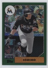 2017 Topps Silver Pack 1987 Design Chrome Green /175 Ichiro Suzuki #87-I HOF o7m