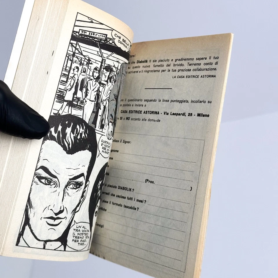 DIABOLIK RISTAMPA DEL NUMERO 1 IL RE DEL TERRORE Allegato omaggio N.4 del 1994 Foto 4 de 4