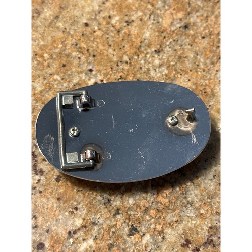 Fibbia per cintura vintage argento agata occidentale - Foto 2 di 2