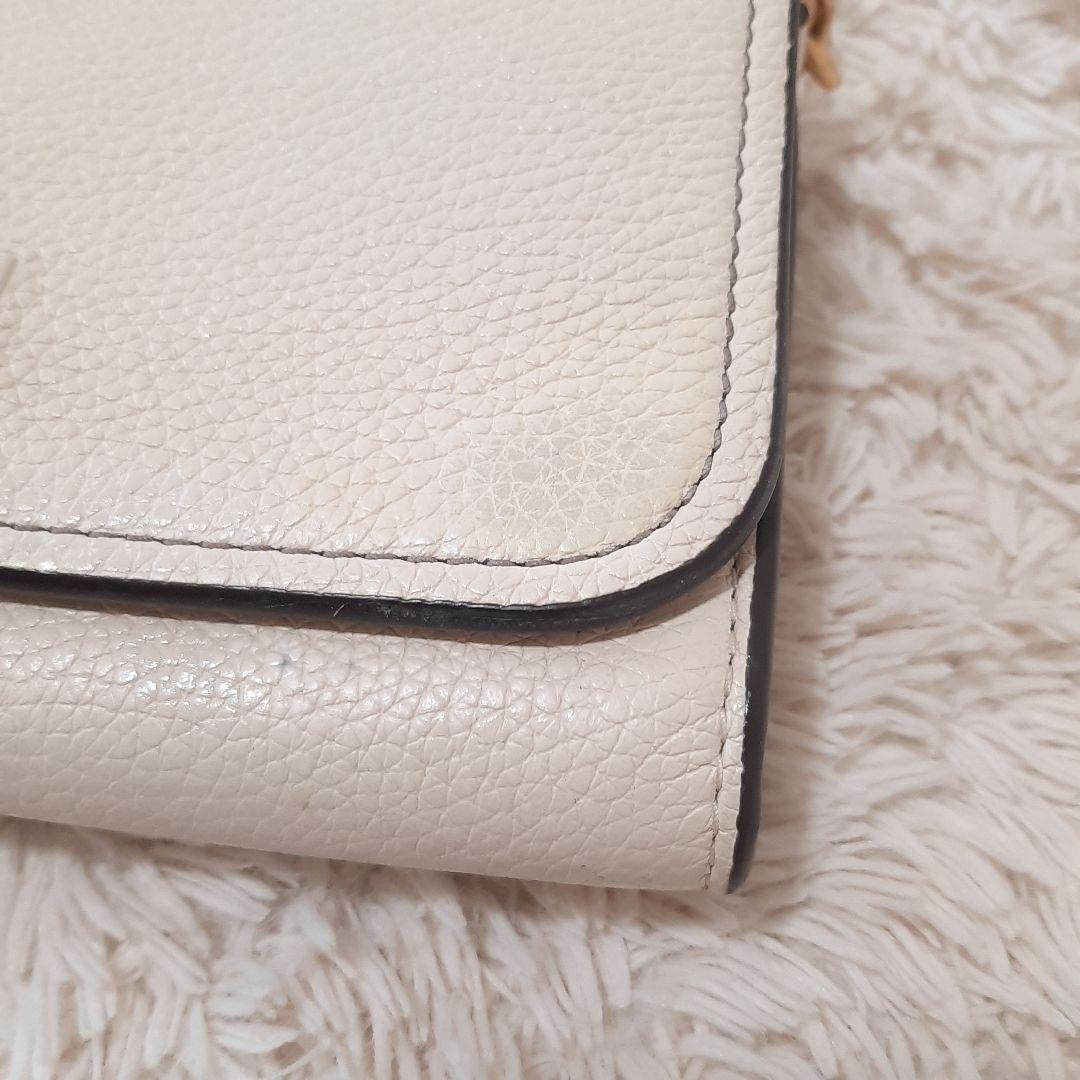 Tory Burch Fragment Case Shoulder Bag 12x20cm Off-White Logo Good Condition thumbnail 5