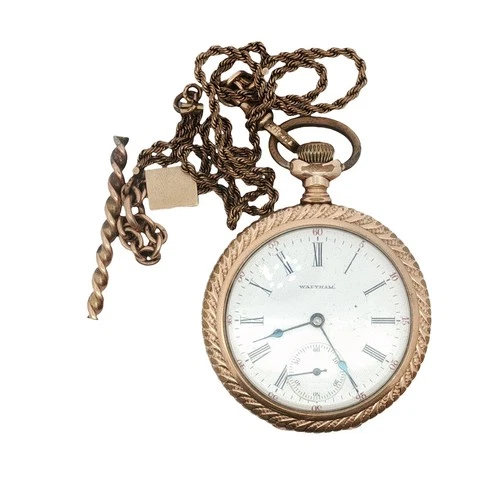 Waltham Pocket Watch w/ Chain – Fab 8487622 – Vintage Antique Timepiece