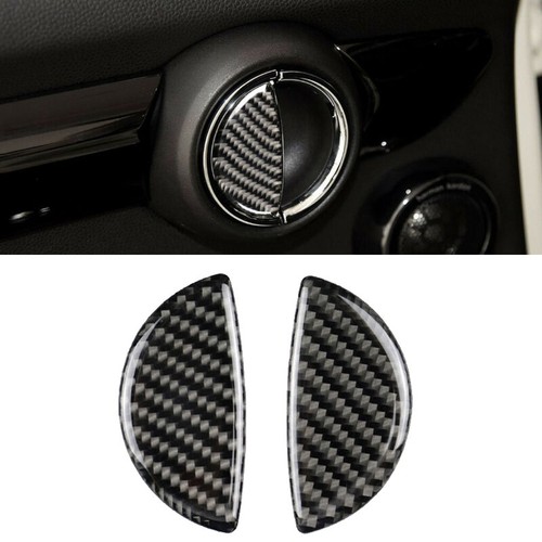 2pcs Carbon Fiber Door Handle Cover Trim For Mini Cooper R55 R56 R60/R61 F55 - Picture 2 of 12