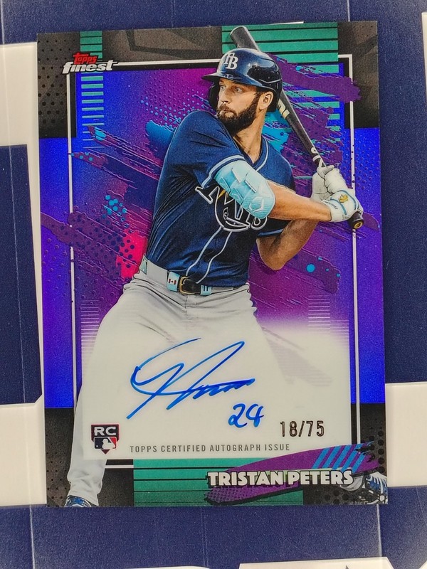 2026 Topps Finest - Tristan Peters - Purple Refractor Auto /75