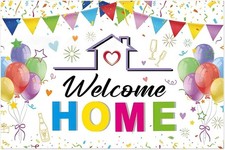 Welcome Home Banner - Welcome Back banner - Welcome Home decorations - 5ft x 3f