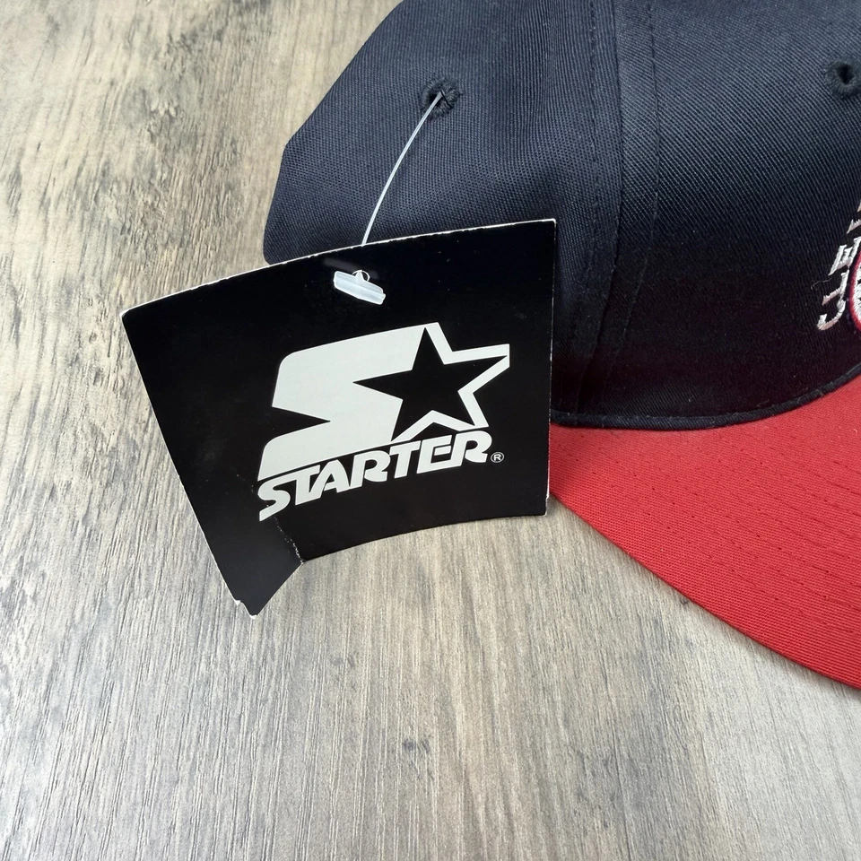 Cleveland Indians Vintage 1995 Central Champions Starter Snapback Gorra Sombrero - Nuevo con Etiquetas Foto 2 de 4