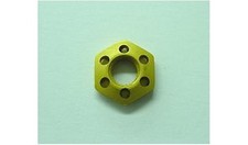 Koford Gold Anodized Drilled Aluminum Guide Nut for 1/24 Slot Cars