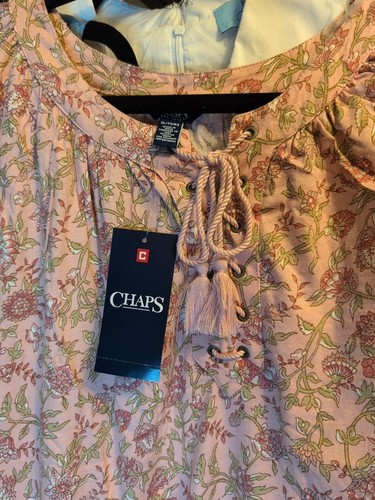 Chaps Fall Grip Floral Top. Size XL. NWT - Picture 2 of 5