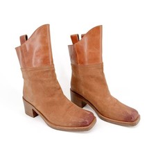 Chanel Paris Dallas Short Boots Size 39 US 8-8.5 Brown Suede Leather Western