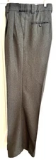SMITTY Grey/Gray Pleated Pants w/ Expander Waistband Umpire Referee 34 x 30