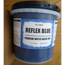 Ecotex Reflex Blue Water Based Ready to Use Qt 32oz Fabric Ink Silk Screen Paint