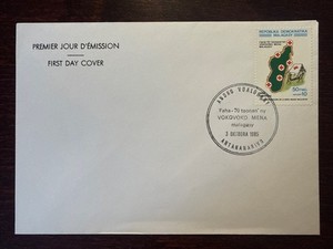 MADAGASCAR FDC COVER 1985 YEAR RED CROSS HEALTH MEDICINE STAMPS