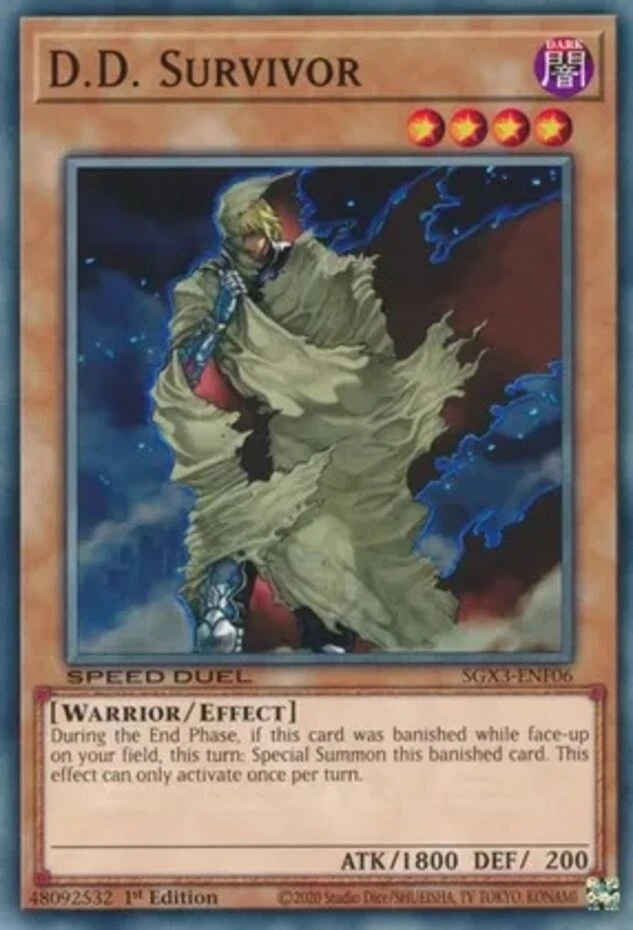 D.D. Survivor SGX3-ENF06 Speed Duel GX: Duelists of Shadows for