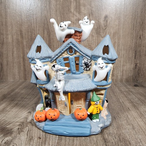 Portacandele Halloween Tealight Casa in pensione Partylite infestata Tealight P7311 con scatola - Foto 2 di 8