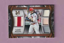 2022 TOPPS MUSEUM YADIER MOLINA QUAD RELIC CARD - #25/75 - CARDINALS