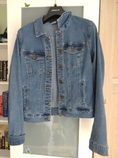 Vera Moda Women's Blue Denin Jacket With Stretch Casual Size S