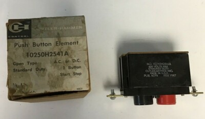 CUTLER HAMMER 10250H2541A PUSH BUTTON ELEMENT 600V 