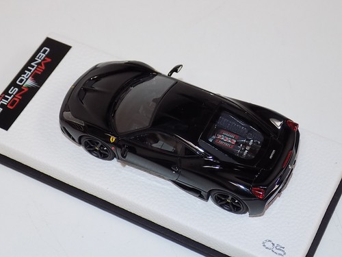 1/43 MR Ferrari 458 Speciale Gloss Black con ruedas negras Lmtd 6 uds. C9 - Imagen 4 de 7