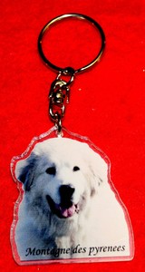 Porte Cles Chien Montagne Des Pyrenees Patou 1 Dog Keychain