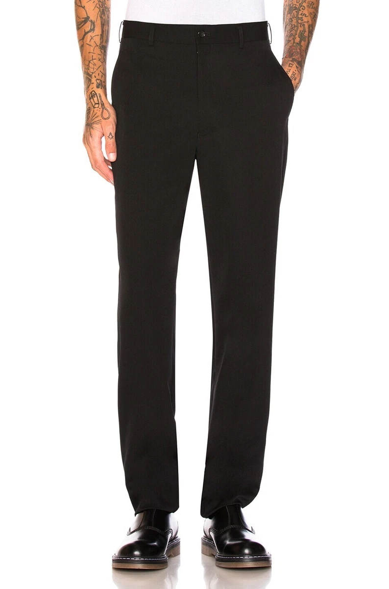 COMME des GARCONS HOMME PLUS Wool Gabardine Trousers in Black Size Small S