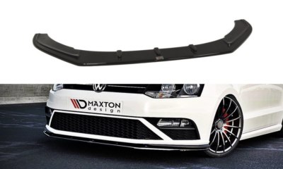 Front Diffuser Splitter V1 Maxton Design Gloss Black ABS for Vw