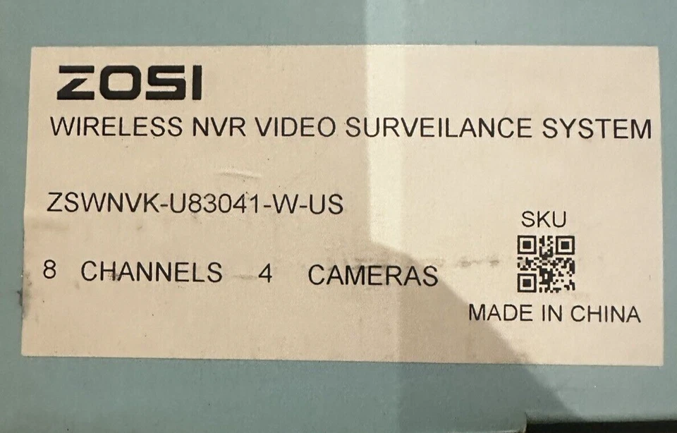 ZOSI 8CH 4 Cameras Security Camera System AI Detection Two-Way Audio - Image 4 of 4