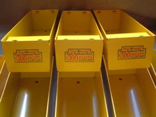 3 VINTAGE STEEL STRONG HALF DOLLAR ROLL STORAGE BOXES 