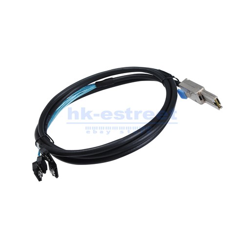 External Mini SAS SFF-8088 to 4 SATA 7pin hard disk 6Gbps data Server Raid Cable - Picture 5 of 13