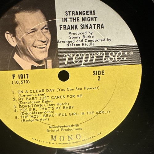 FRANK SINATRA • Strangers In The Night • F 1017 • Mono 12” Vinyl Record LP • - Imagen 7 de 15