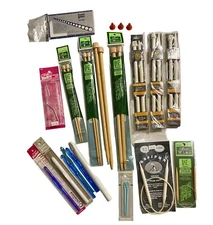 Lot Knitting Needles Crochet Hooks Knit Gauge Boye Susan Bates Lion Teachers