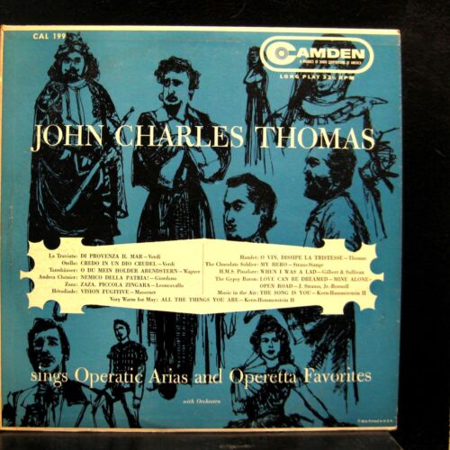 JOHN CHARLES THOMAS arias opereta opereta LP en muy buen estado + cal 199 Camden Mono 1s1s - Imagen 1 de 2