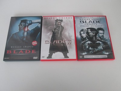 Blade 1+2+3 Blade Trilogie Wesley Snipes (FSK 18 - Uncut) (3-DVDs) DVD 