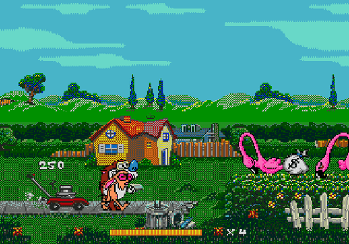 Ren And Stimpy Stimpy's Invention - Sega Genesis Game - Picture 5 of 8