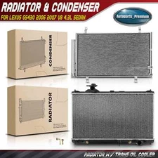 2x Radiator & AC Condenser Cooling Kit for Lexus GS430 2006 2007 V8 4.3L Sedan