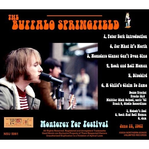  the buffalo springfield Live at the monterey pop festival 1967 june 18 ltd cd - Image 3 of 3