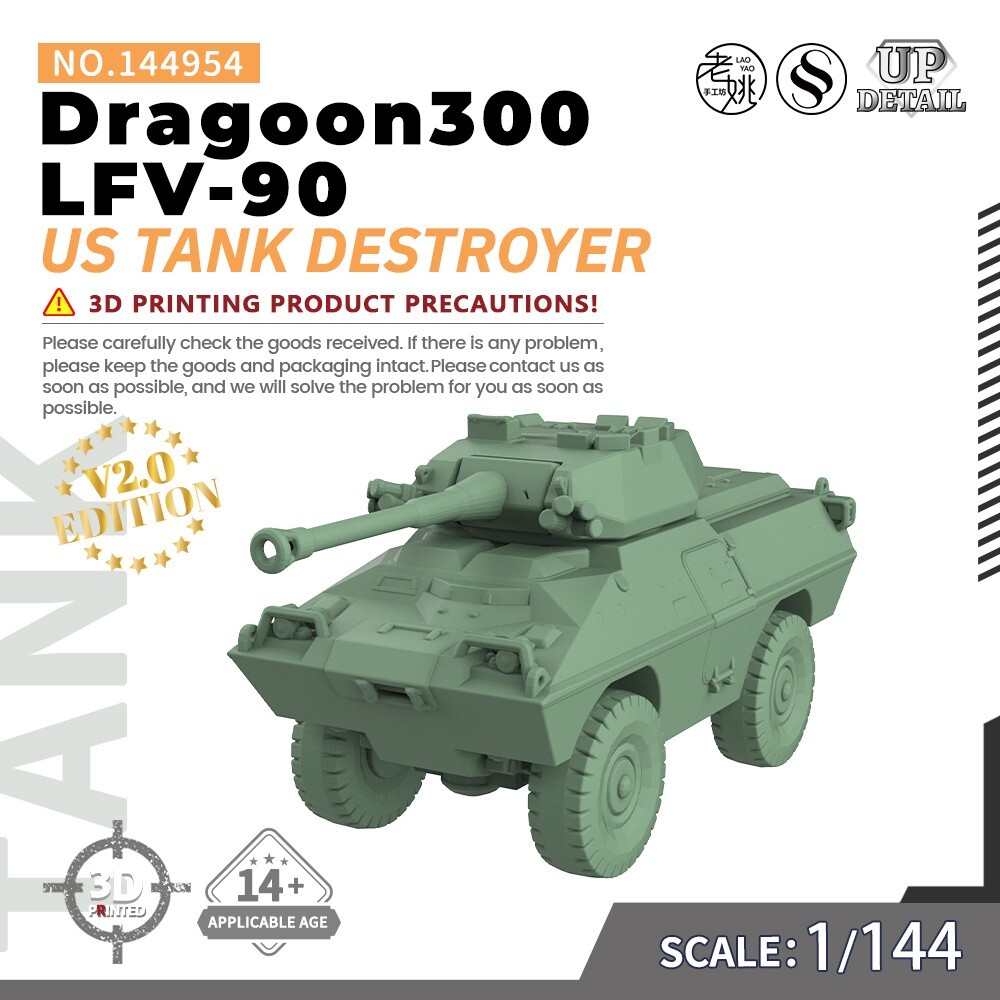 SSMODEL SS144954 1/144 Military Model Kit US Dragoon300 LFV