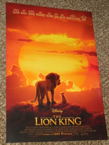 PÓSTER de película The Lion King 2019 -13,5x20 promocional D/S - Imagen 1 de 2