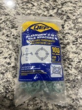 QEP 1/8   1/4 Inch Clearview 2 In 1 Tile Spacers 100 Count  50 Green Plastic