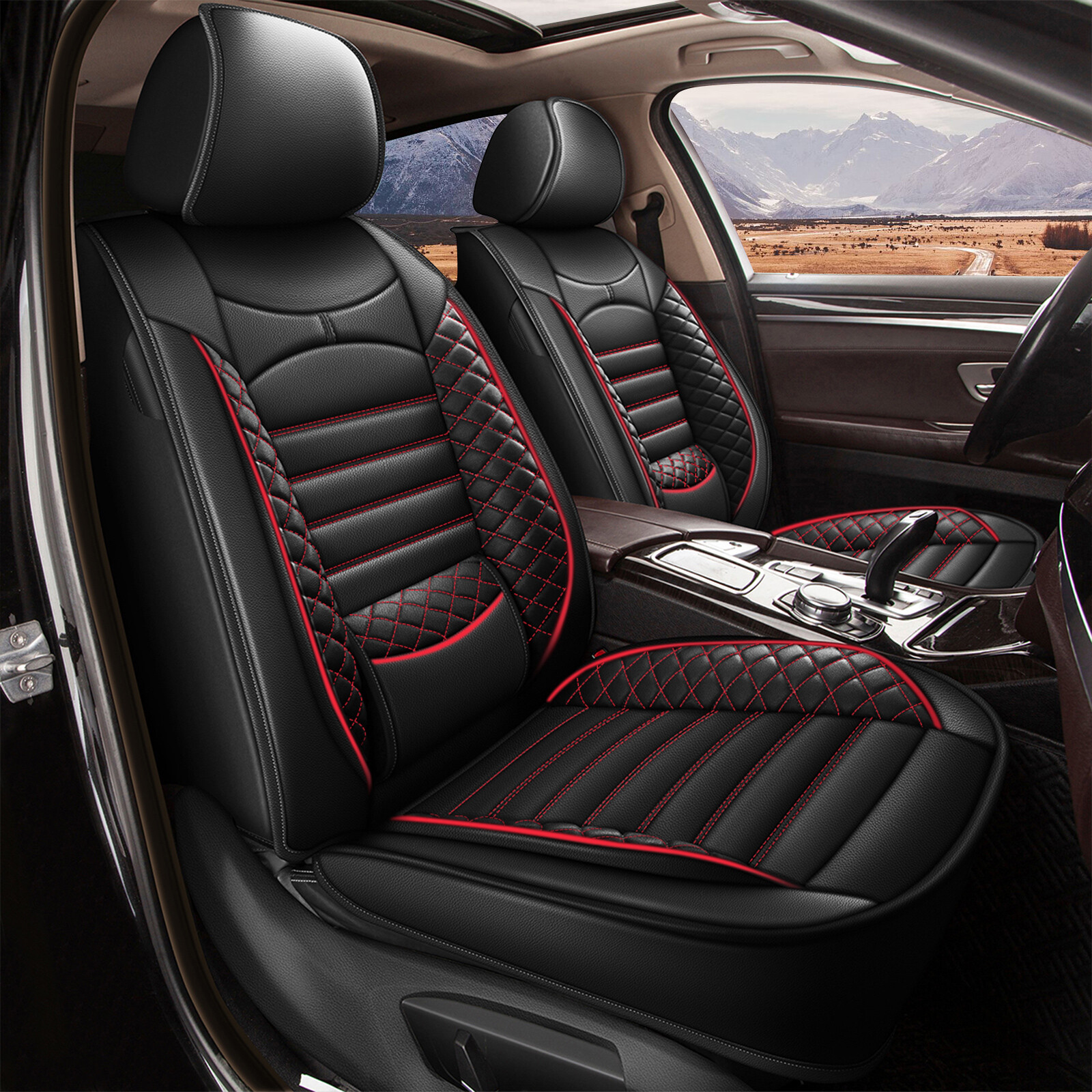 2022-2024 Ford Maverick Faux Leather Seat Cover Set – Full Protection