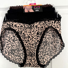 NEW 3 Pack Maidenform Everyday Luxe Bikini Panties S/5 Multi-Color DM3TBK