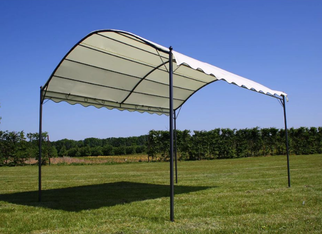 Small Car Port Outdoor Garden Shelter Wall Gazebo Structure Awning