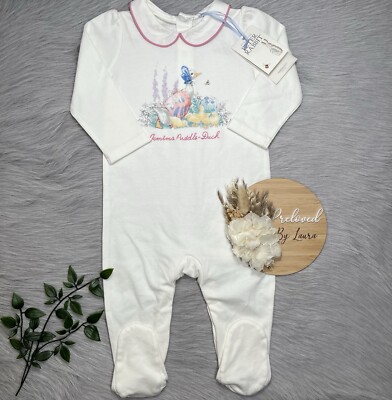 Mothercare Baby Girls Peter Rabbit- Jemima Puddle Duck Sleepsuit