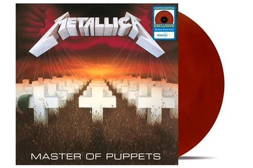 METALLICA MASTER OF PUPPETS BRICK RED COLOURED 12" VINYL LP RECORD SEALED