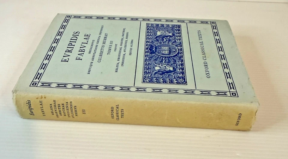 Evripidis Fabvlae G Murray Oxford Classical Texts 1969 Vintage Hardcover Latin - Image 2 of 4