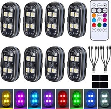 8 Color Rechargeable LED Strobe Lights – Perfect for Cars, Bikes, and Drones